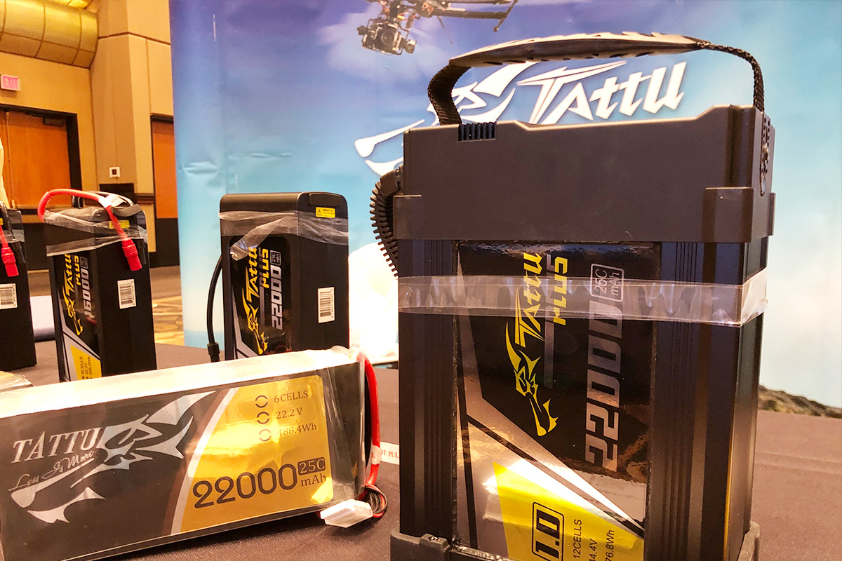 TATTU exhibits --- UAV Drone Batteries at InterDrone's annual commercial drone exhibition
