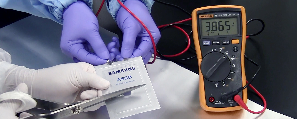 samsung solid battery testing