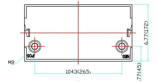 24V 50Ah structure drawing