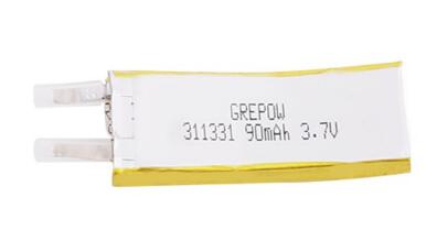 Grepow 3.7V 90mAh LiPo Curve Shaped Battery 3113031