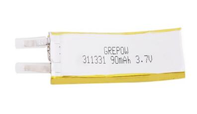 Grepow 3.7V 90mAh LiPo Curve Shaped Battery 3113031