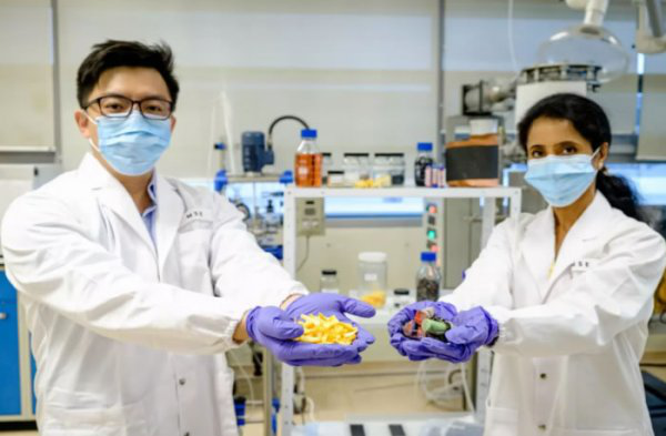 Orange peel is used to extract valuable metals from used batteries