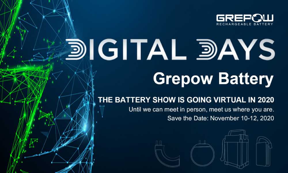 Grepow participant 2020 The Battery Show Digital Days virtual event