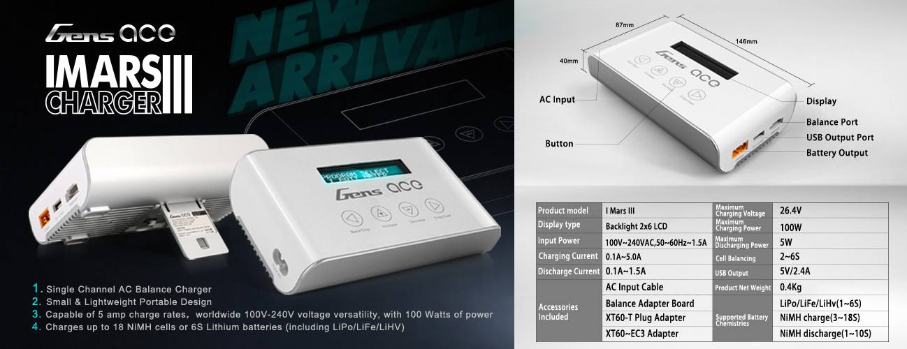 IMARS III battery charger