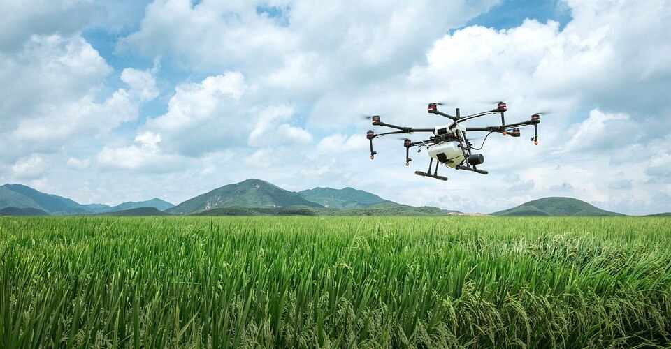 Agricultural spraying drone battery