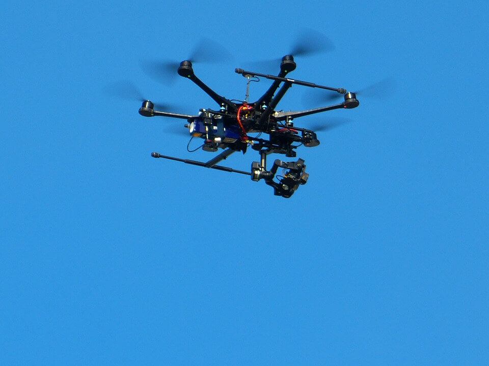 Monitoring and surveillance drone battery