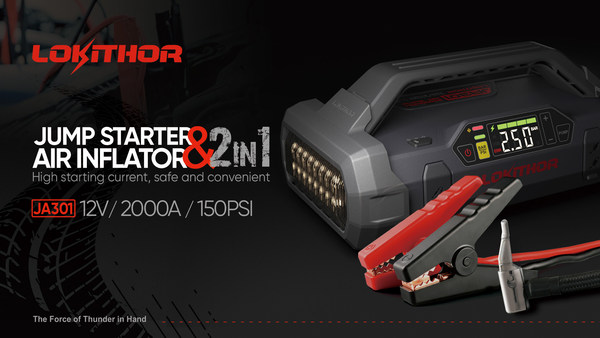 The grab-and-go jump starter with air inflator