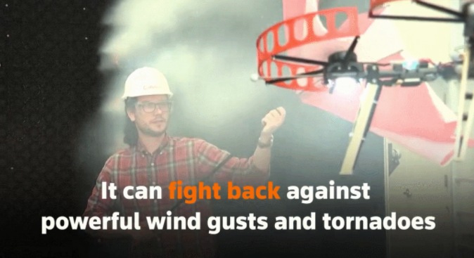 drone can withstand powerful gusts of wind - Grepow