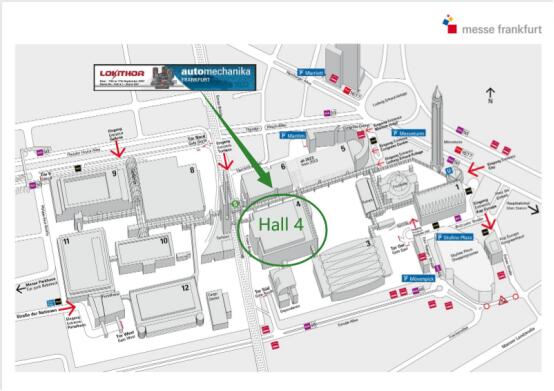 Exhibition Floor Plan of Automechanika Frankfurt 2022