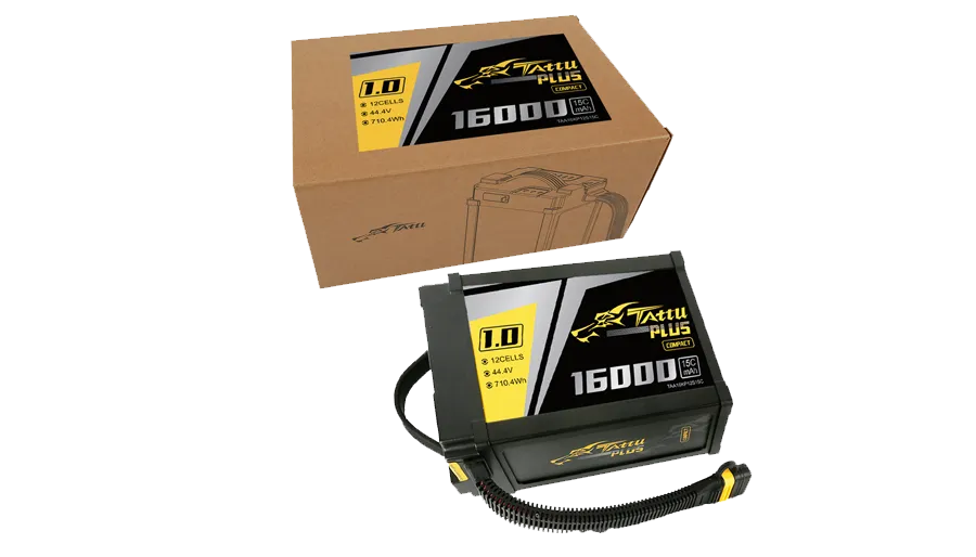 Tattu Plus 1.0 16000mAh 44.4V Lipo Smart Battery Pack