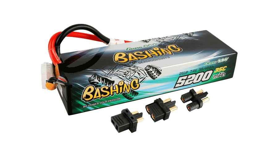 Gens Ace Bashing Series 5200mAh 7.4V 35C Car Lipo Battery Pack Hardcase