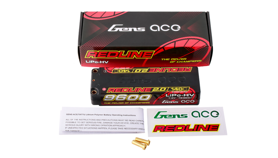 REDLINE 2.0 SERIES 9600mah 7.6V 140C Battery for RC Racing car