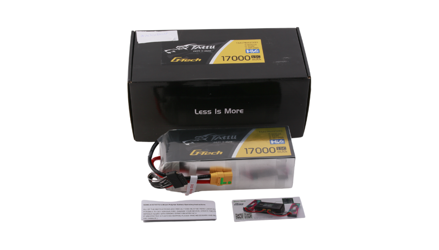 Tattu G-Tech 6S 17000mAh 22.8V 15C HV LiPo Drone Battery