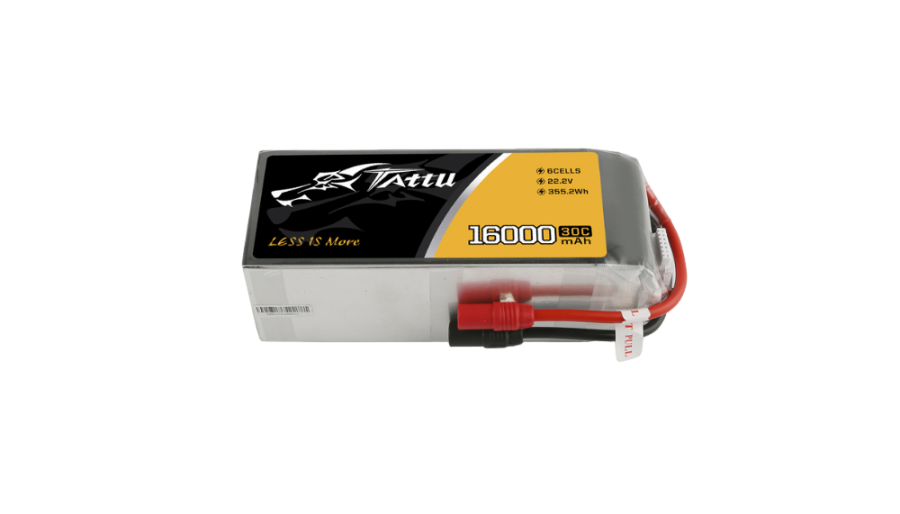 Tattu 16000mAh 6S 30C 22.2V Lipo Drone Battery Pack | Grepow