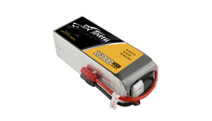 Tattu 16000mAh 6S 30C 22.2V Lipo Drone Battery Pack | Grepow