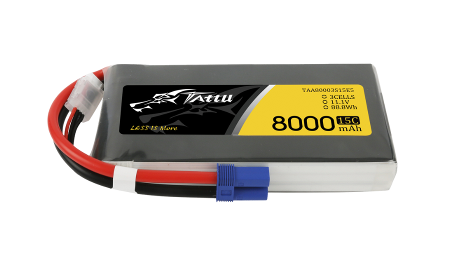 Tattu 3S 8000mAh 11.1V 15C Lipo Drone Battery For UAV