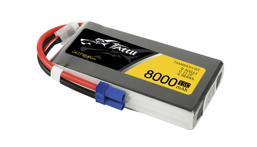 Tattu 3S 8000mAh 11.1V 15C Lipo Drone Battery For UAV