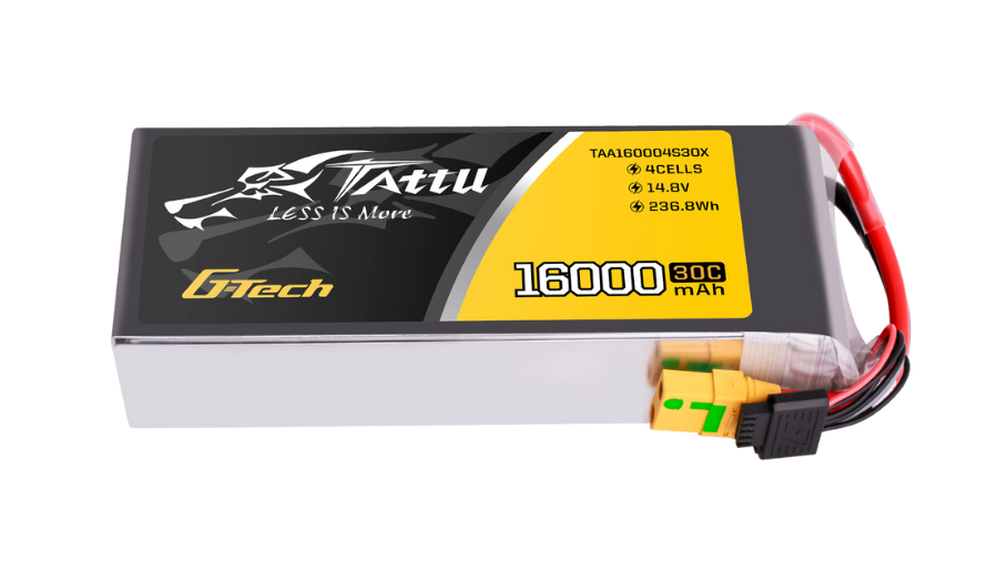 Tattu G-Tech 4S 16000mAh 14.8V 30C Lipo Drone Battery For UAV