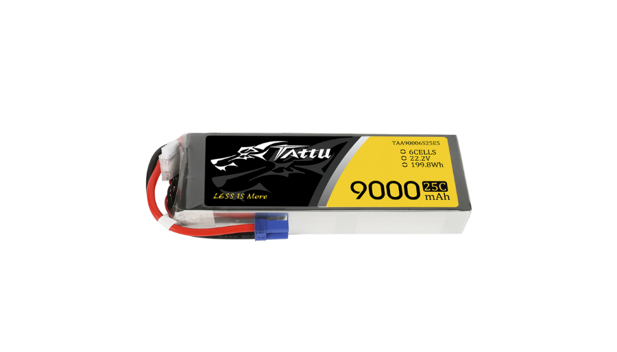 Tattu 6S 9000mAh 22.2V 25C Lipo Drone Battery for UAVs