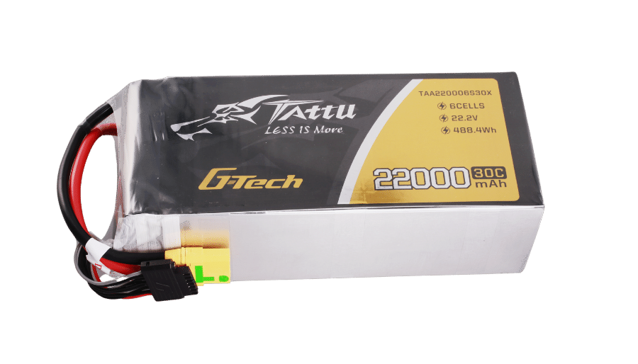 Tattu G-Tech 30C 6S 22000mAh 22.2V Lipo Drone Battery Pack