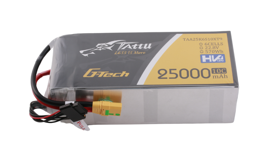 Tattu G-Tech 6S 25000mAh 22.8V 10C HV Lipo Drone Battery