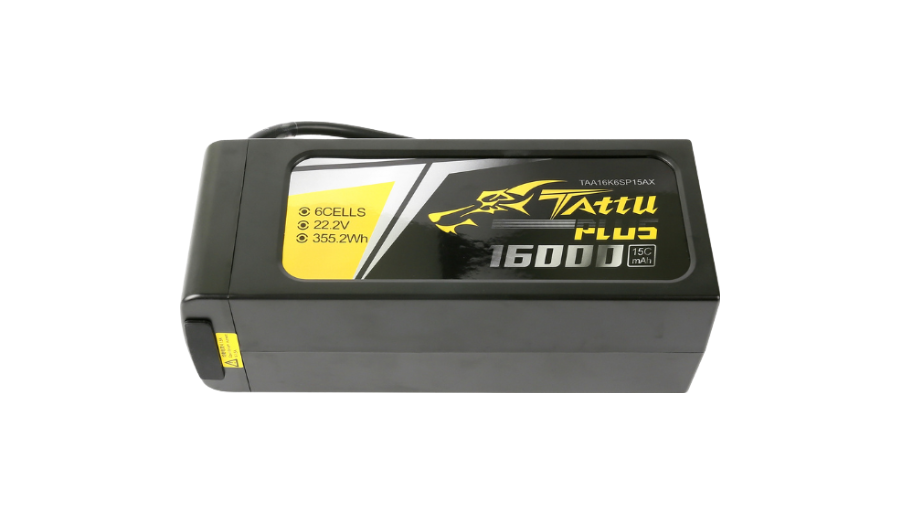 Tattu Plus 6S 16000mAh 22.2V 15C Lipo Smart Drone Battery