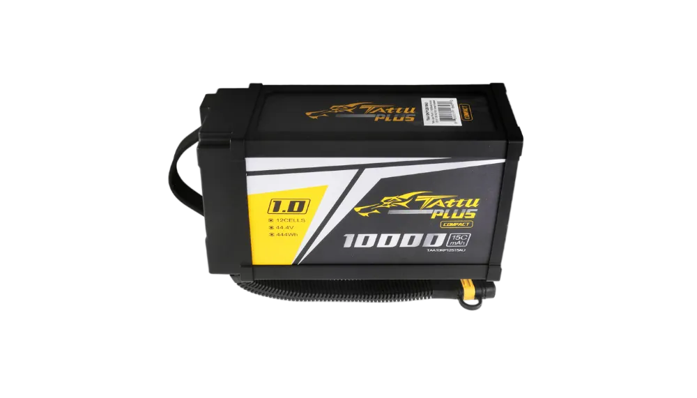 Tattu Plus 1.0 Compact 12S 10000mAh 44.4V 15C Lipo Smart Drone Battery