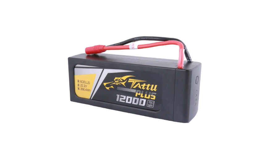 Tattu Plus 6S 12000mAh 22.2V 15C Lipo Smart Drone Battery