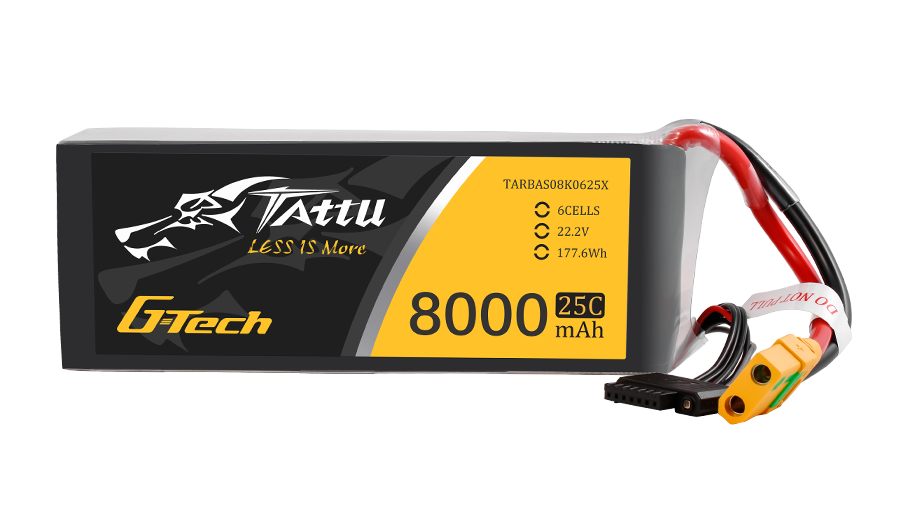 Tattu G-Tech 25C 6S 8000mAh 22.2V Lipo Drone Battery for UAVs
