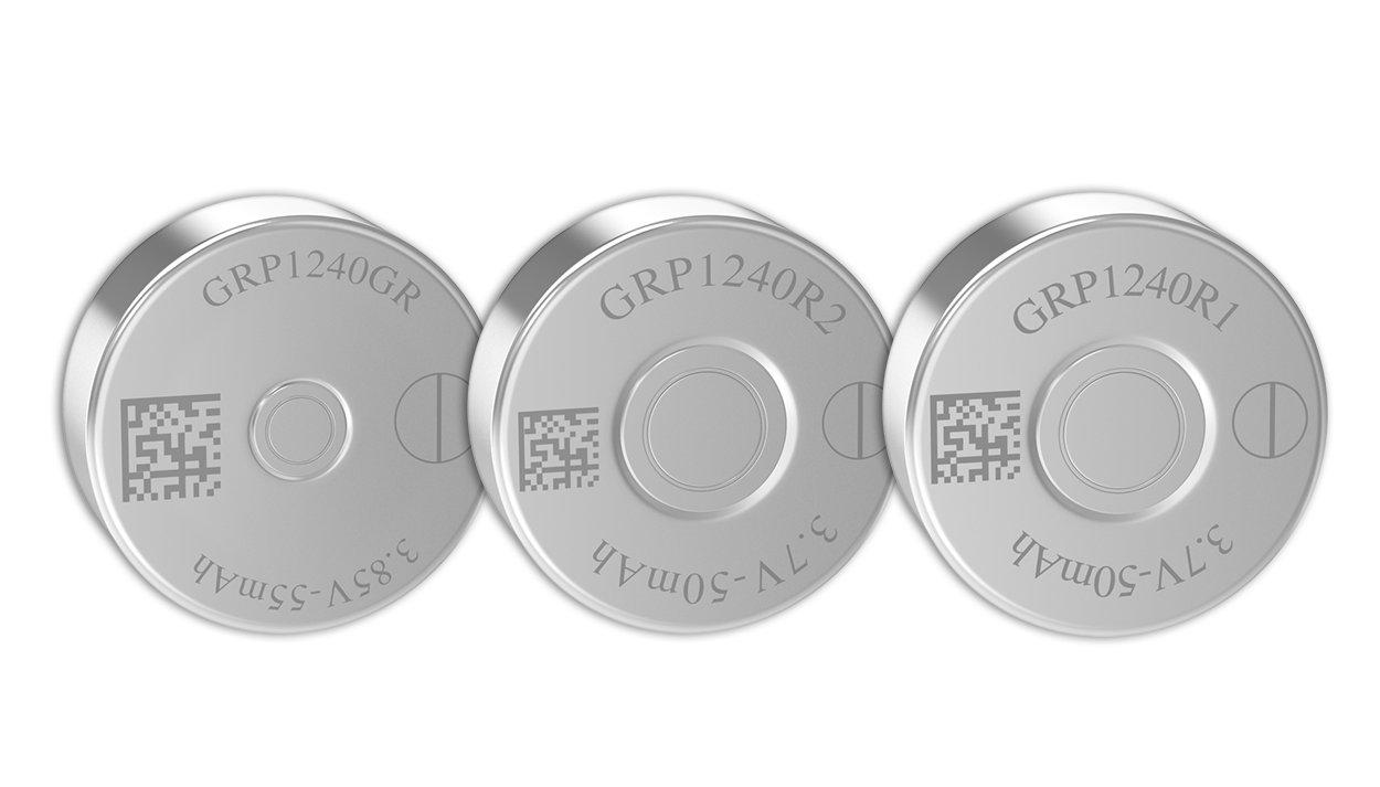 GRP1240 Series Rechargeable Lithium-Ion Coin Cell Batteries