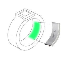 GREPOW novel curved battery fits Smart Ring well