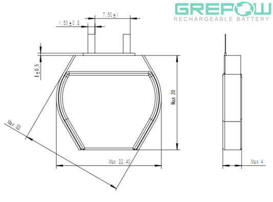 Hexagon Battery GRP4022020