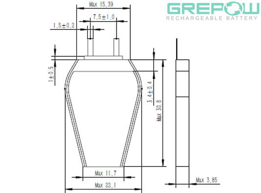 Hexagon Battery GRP3922031