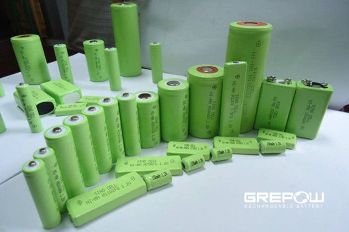 Grepow different sizes of NiMH Batteries