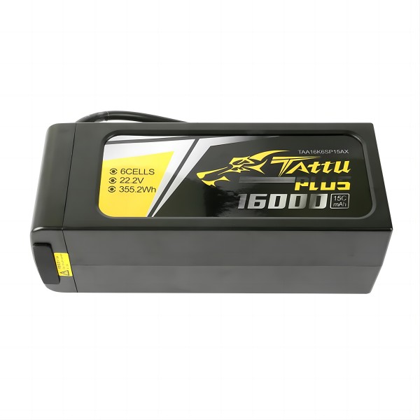 Tattu Plus 16000mAh 6S 15C 22.2V Lipo Battery Pack With AS150+XT150 Plug (New Version)