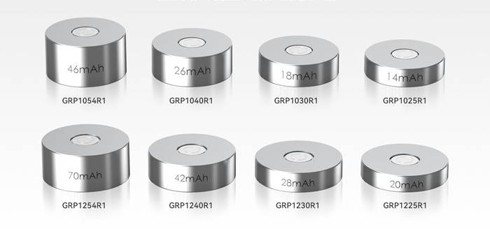 Grepow Button Cell Batteries of different sizes