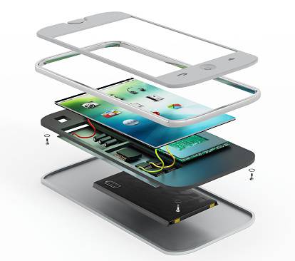 Smartphone Structure Perspective View
