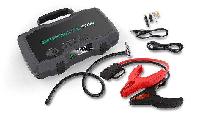 GREPOW 2000A Jump Starter with Air Inflator