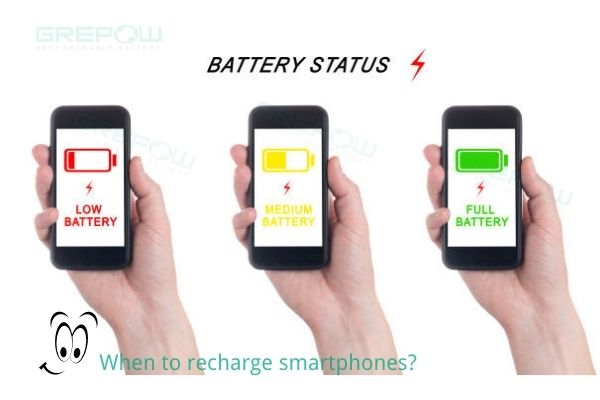 When to recharge smartphones