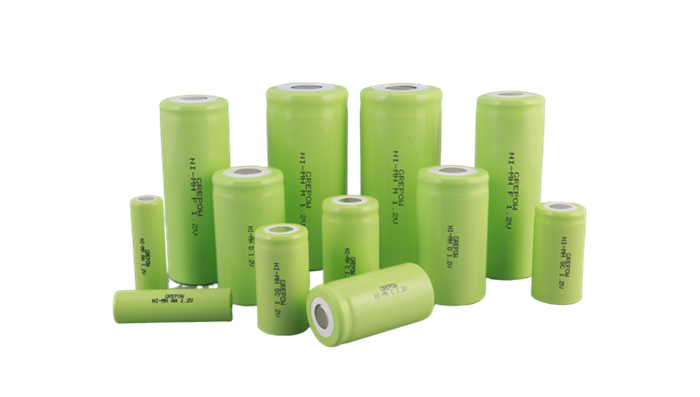 Nimh batteries of different sizes