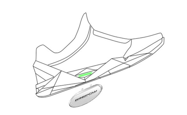 The shoe with smart rechargeable battery