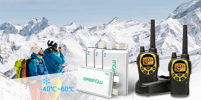 :-40℃~60℃ low-Temp Li-polymer Battery solution for Walkie-talkie in cold weather | Grepow Battery