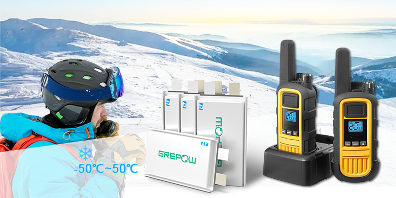-50~50℃ low-Temp Li-polymer Battery solution for Walkie-talkie in cold weather | Grepow Battery