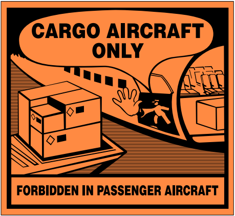 Cargo Aircraft Only label