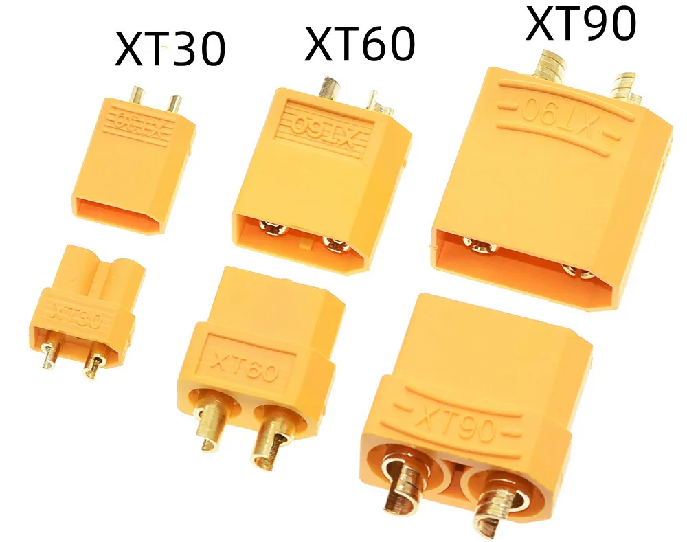 XT30, XT60 and XT90 lipo battery connectors
