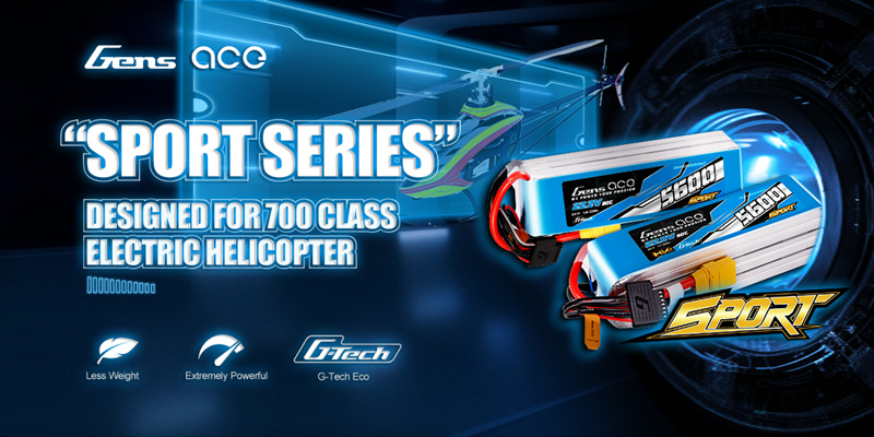 Gens ace Sport Series Batteries -Powered by Grepow