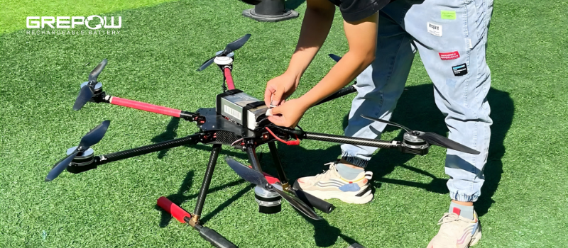 drone training with Tattu lipo battery