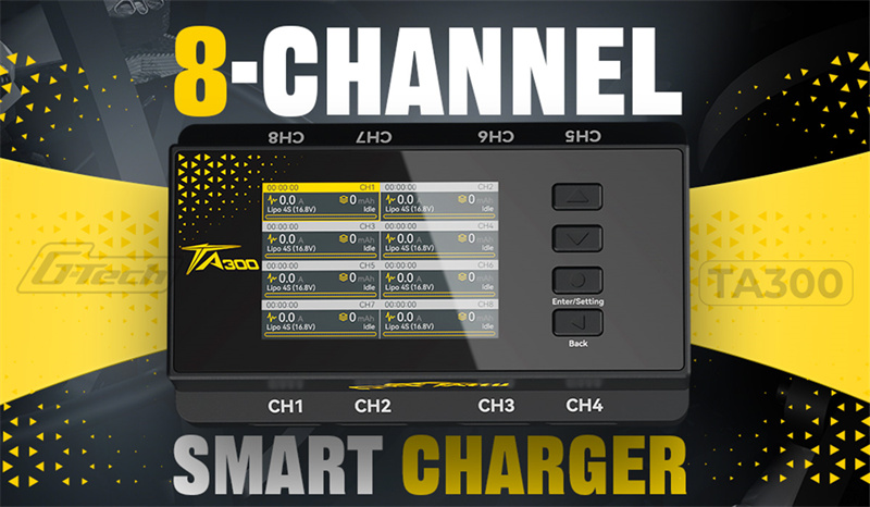TA300 8-Channel Smart Charger