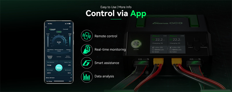 D1000 Plus Smart Charger with Bluetooth