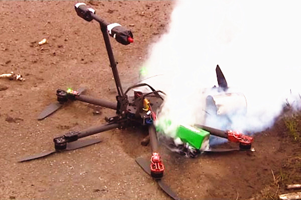 Drones can be corroded by battery fluid in the air due to leaky batteries, and even explode in flight.